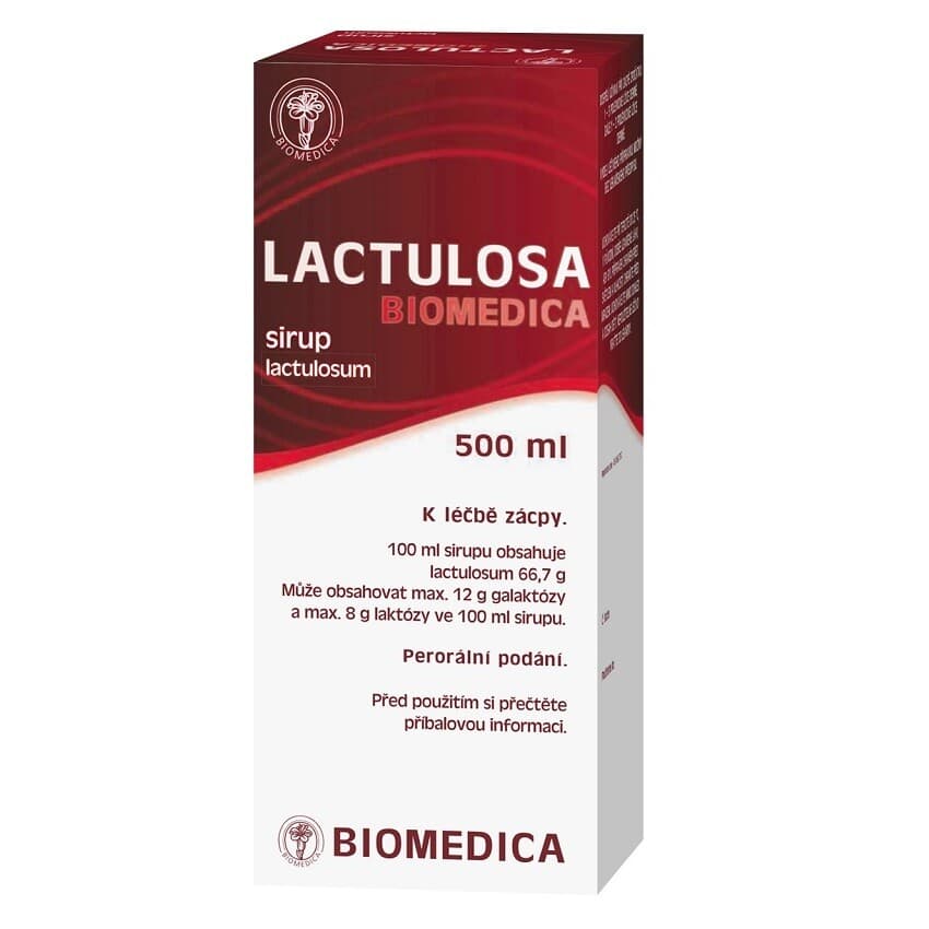 Obrázek produktu LACTULOSA BIOMEDICA 667mg/ml sirup 500 ml