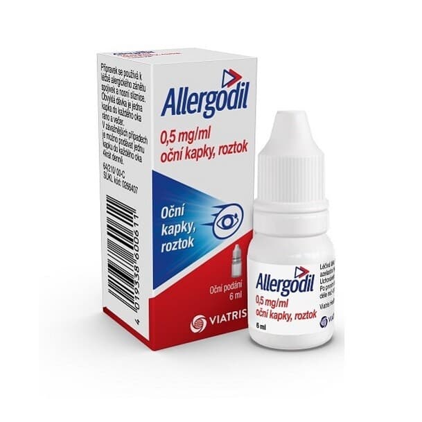 Obrázek produktu Allergodil 0,5 mg/ml oční kapky 6 ml
