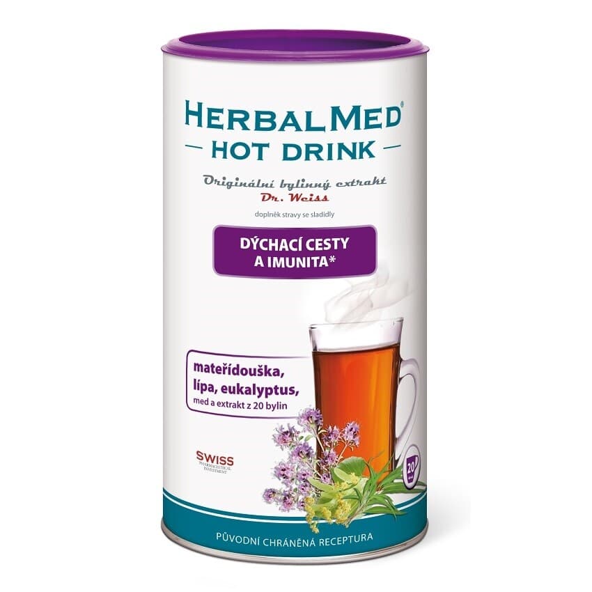 Obrázek produktu HERBALMED HotDrink Dr.Weiss dýchací cesty a imunita 180g