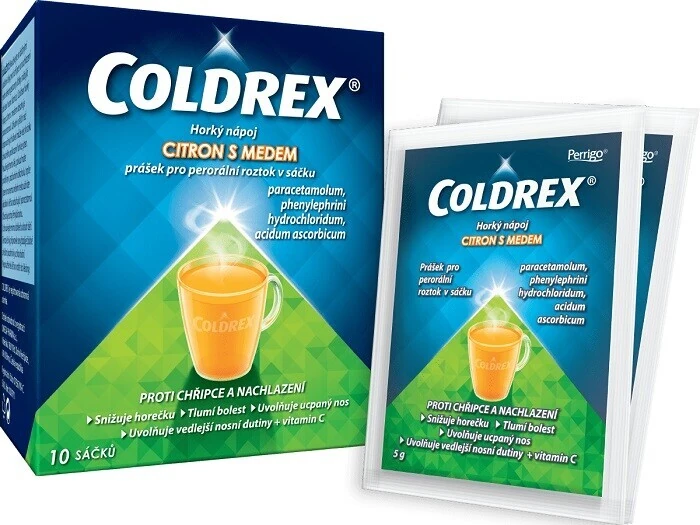 Obrázek produktu COLDREX HORKÝ NÁPOJ CITRON S MEDEM sáčky 10 ks