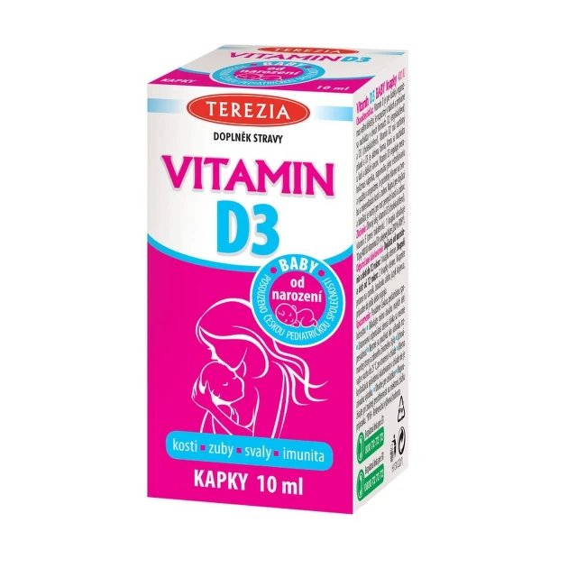 Obrázek produktu Terezia VITAMIN D3 BABY od narození 400 IU kapky 10 ml